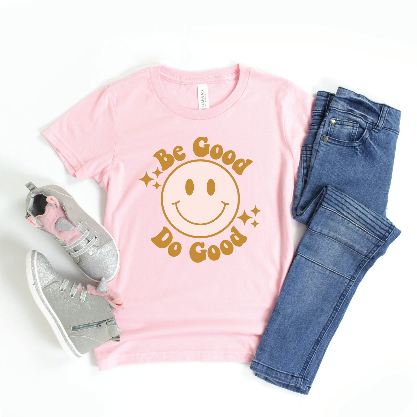 Be Good Do Good Smiley Face | Youth Short Sleeve Crew Neck