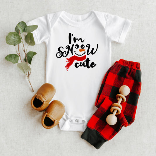 I'm Snow Cute | Baby Graphic Short Sleeve Onesie