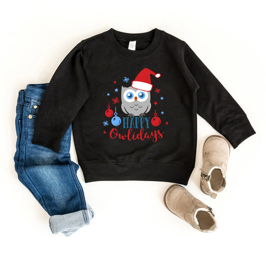 Happy Owlidays | Toddler Sweatshirt