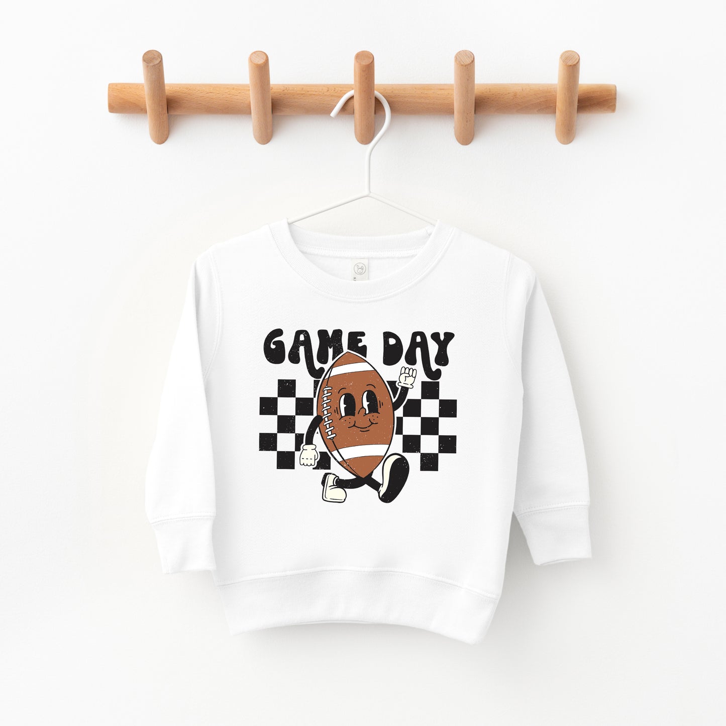 Football Game Day Checkered | Toddler Sweatshirt