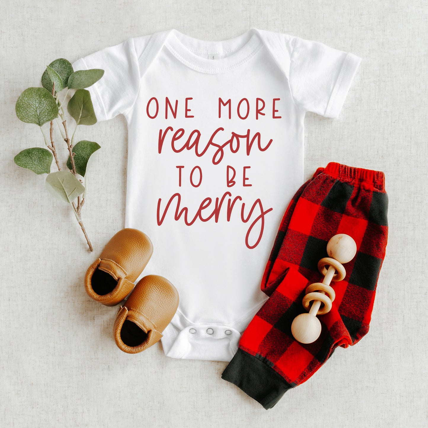 Reason To Be Merry | Baby Graphic Short Sleeve Onesie