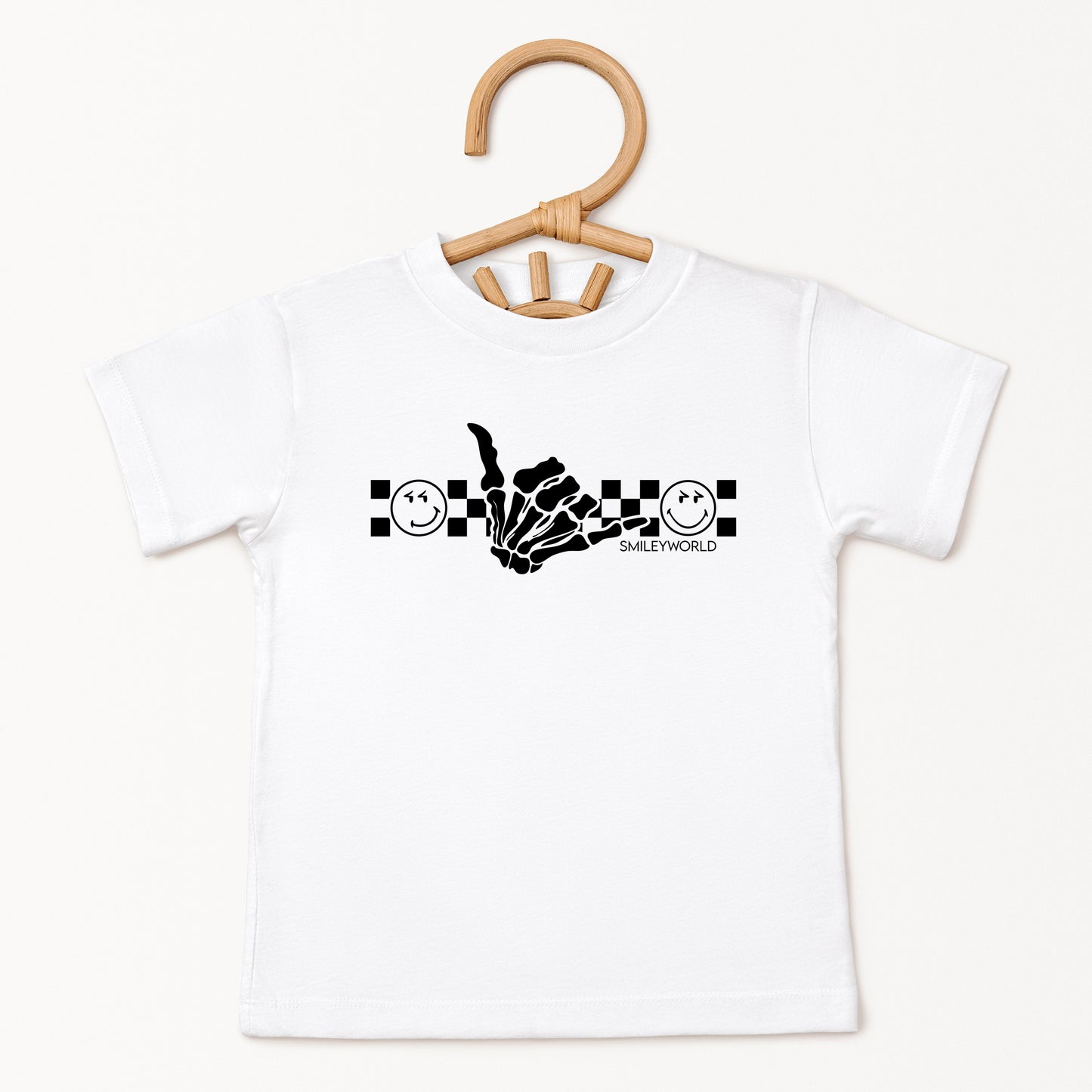 SmileyWorld Skeleton Hang Loose - Youth Short Sleeve Graphic T-Shirt and Toddler Short Sleeve Graphic T-Shirt