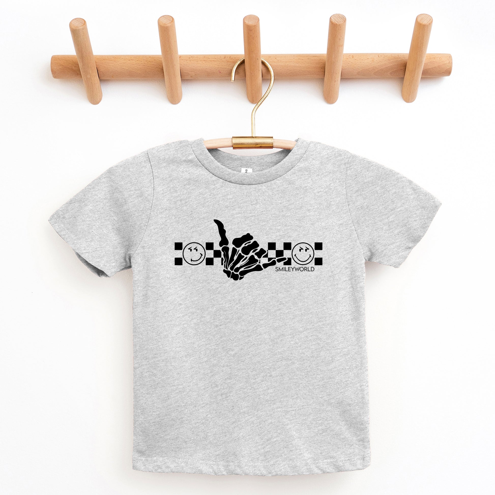 SmileyWorld Skeleton Hang Loose - Youth Short Sleeve Graphic T-Shirt and Toddler Short Sleeve Graphic T-Shirt