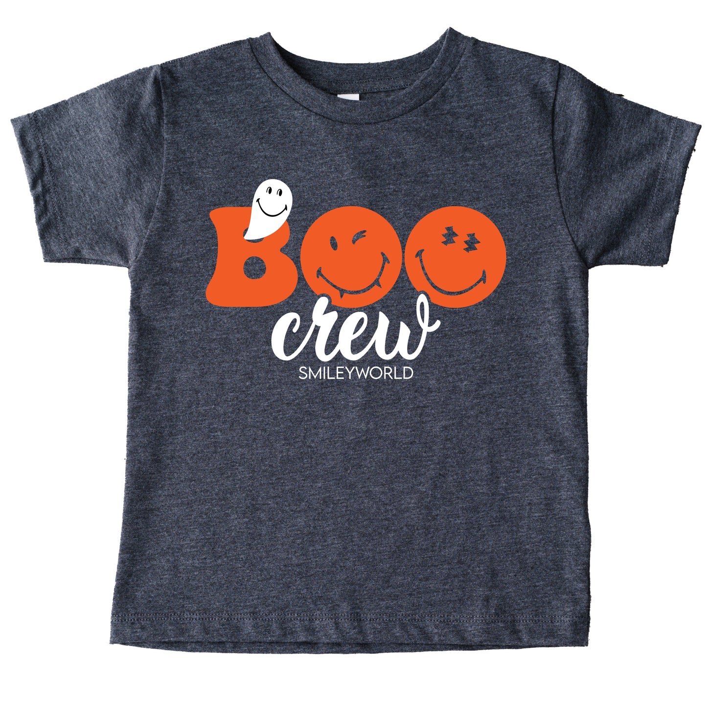 SmileyWorld Boo Crew - Youth Short Sleeve Graphic T-Shirt and Toddler Short Sleeve Graphic T-Shirt