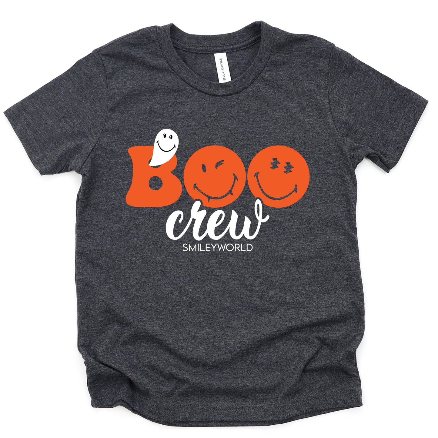 SmileyWorld Boo Crew - Youth Short Sleeve Graphic T-Shirt and Toddler Short Sleeve Graphic T-Shirt