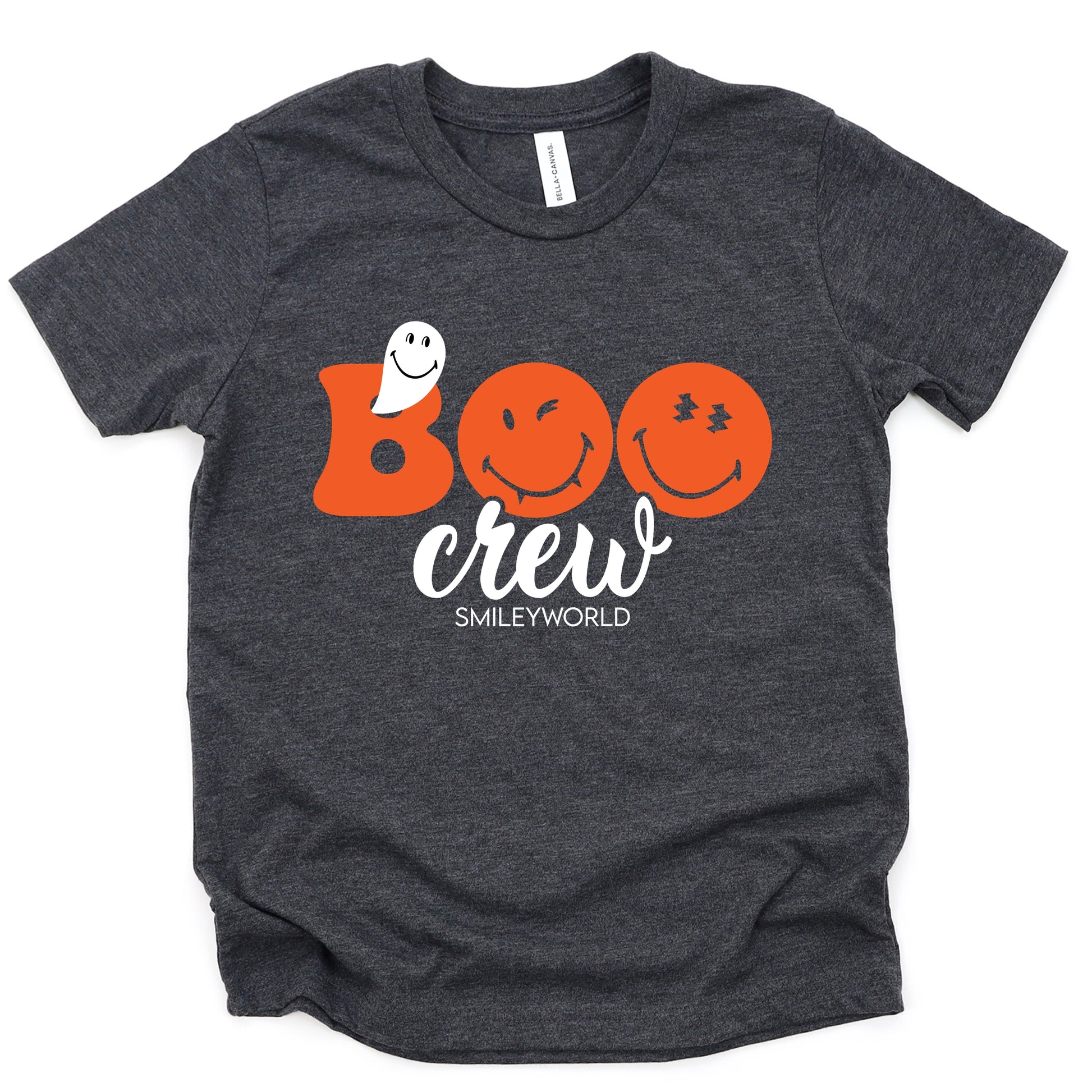SmileyWorld Boo Crew - Youth Short Sleeve Graphic T-Shirt and Toddler Short Sleeve Graphic T-Shirt