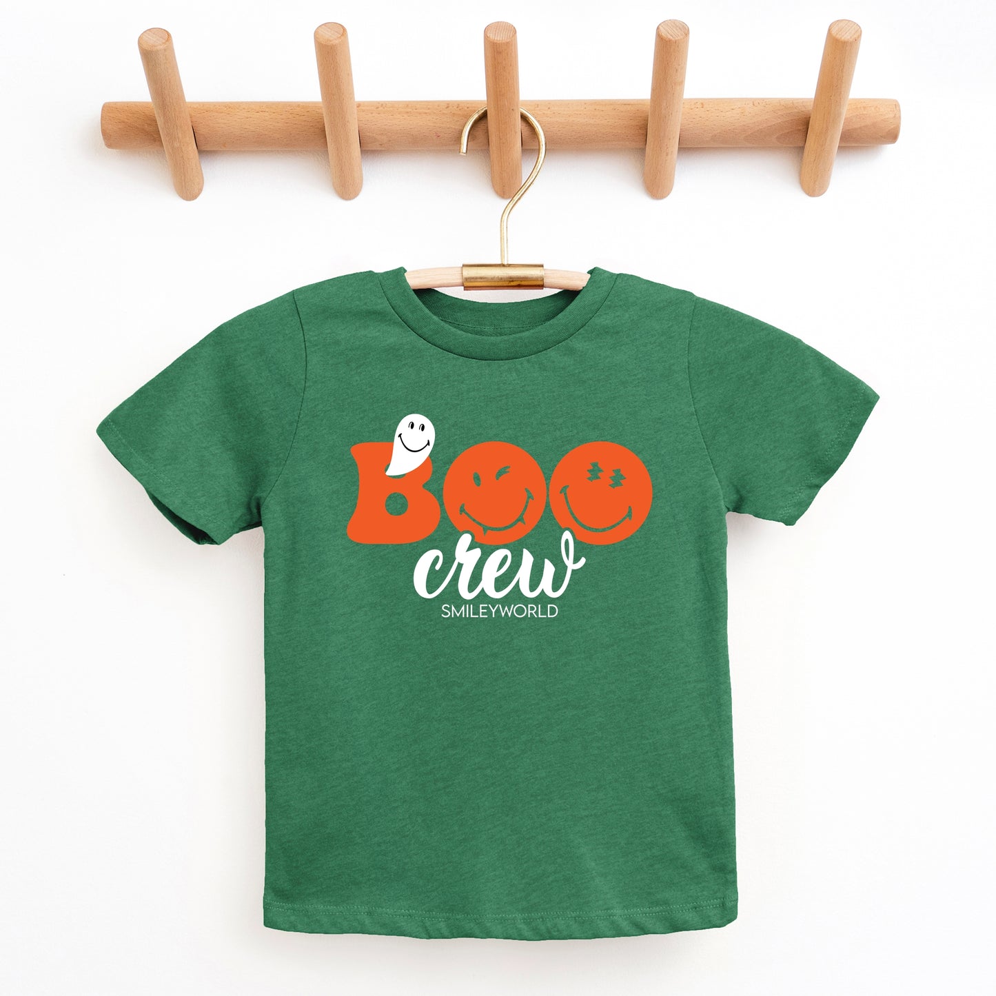 SmileyWorld Boo Crew - Youth Short Sleeve Graphic T-Shirt and Toddler Short Sleeve Graphic T-Shirt