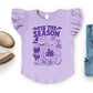 SmileyWorld Tis The Season Halloween - Flutter Sleeve Graphic T-Shirt