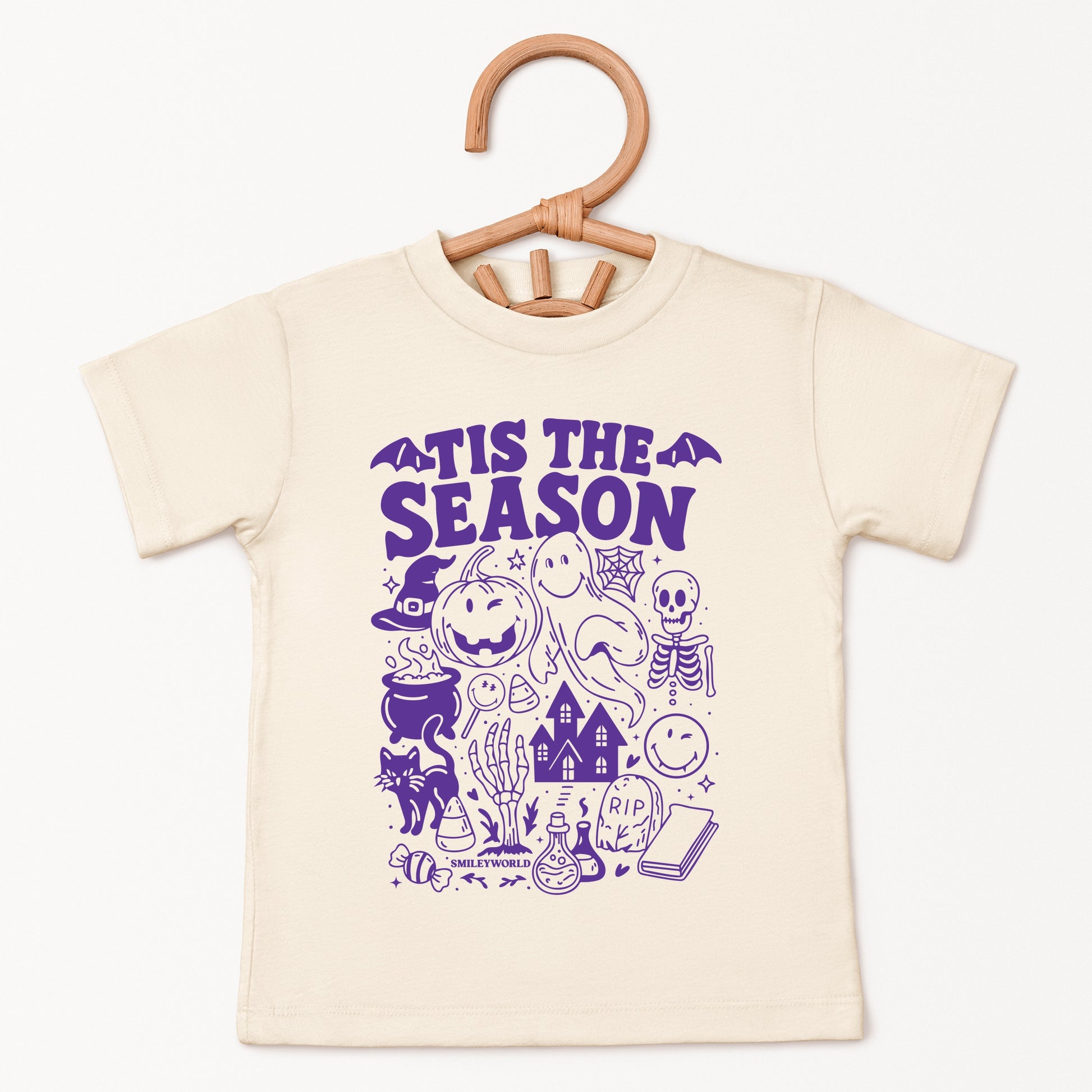 SmileyWorld Tis The Season Halloween - Youth Short Sleeve Graphic T-Shirt and Toddler Short Sleeve Graphic T-Shirt