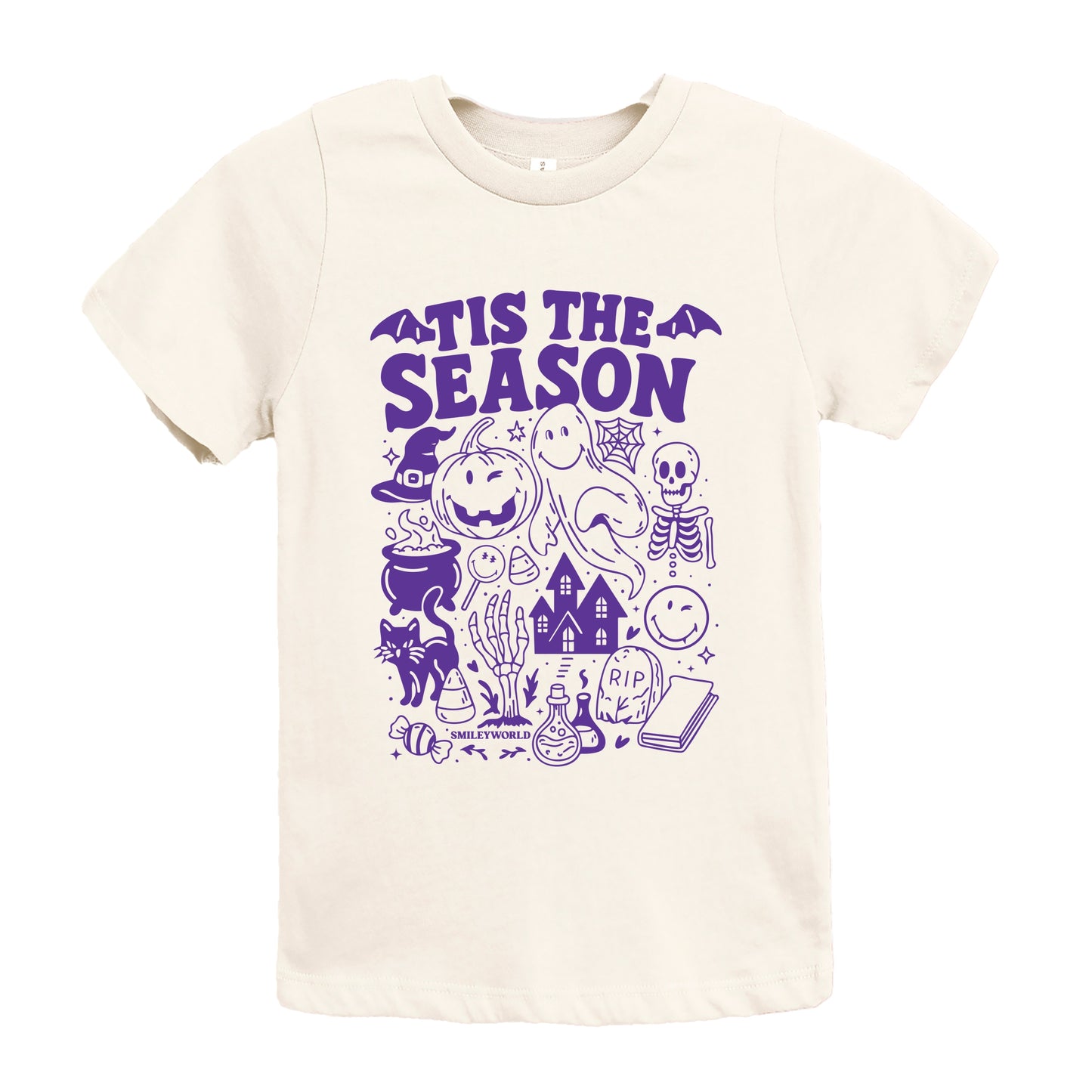 SmileyWorld Tis The Season Halloween - Youth Short Sleeve Graphic T-Shirt and Toddler Short Sleeve Graphic T-Shirt