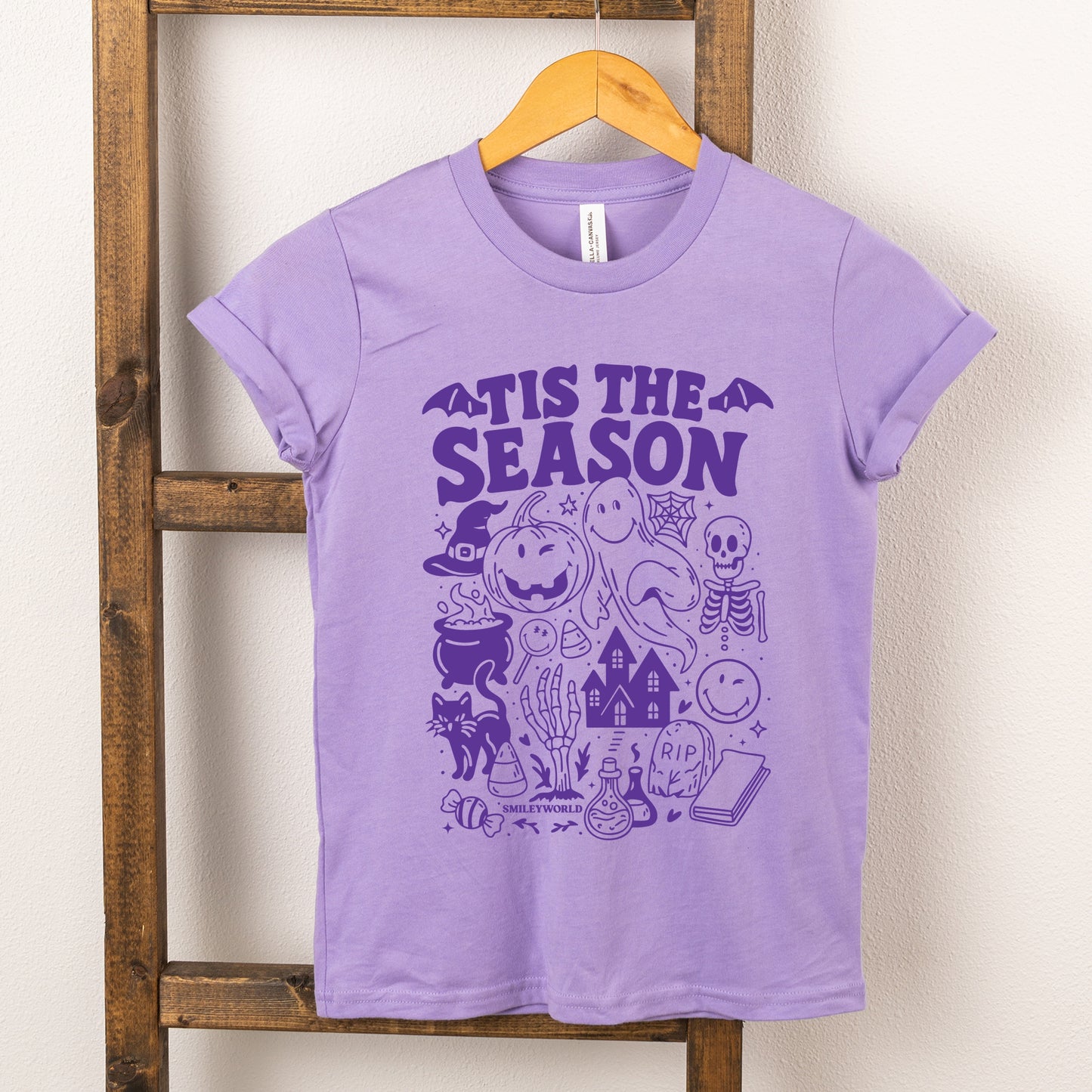 SmileyWorld Tis The Season Halloween - Youth Short Sleeve Graphic T-Shirt and Toddler Short Sleeve Graphic T-Shirt