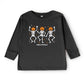 SmileyWorld Dancing Skeleton Pumpkins - Toddler Long Sleeve Graphic Tee and Youth Long Sleeve Graphic T-Shirt