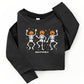SmileyWorld Dancing Skeleton Pumpkins - Toddler Long Sleeve Graphic Tee and Youth Long Sleeve Graphic T-Shirt