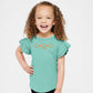 SmileyWorld Candy Corn Outlines - Flutter Sleeve Graphic T-Shirt