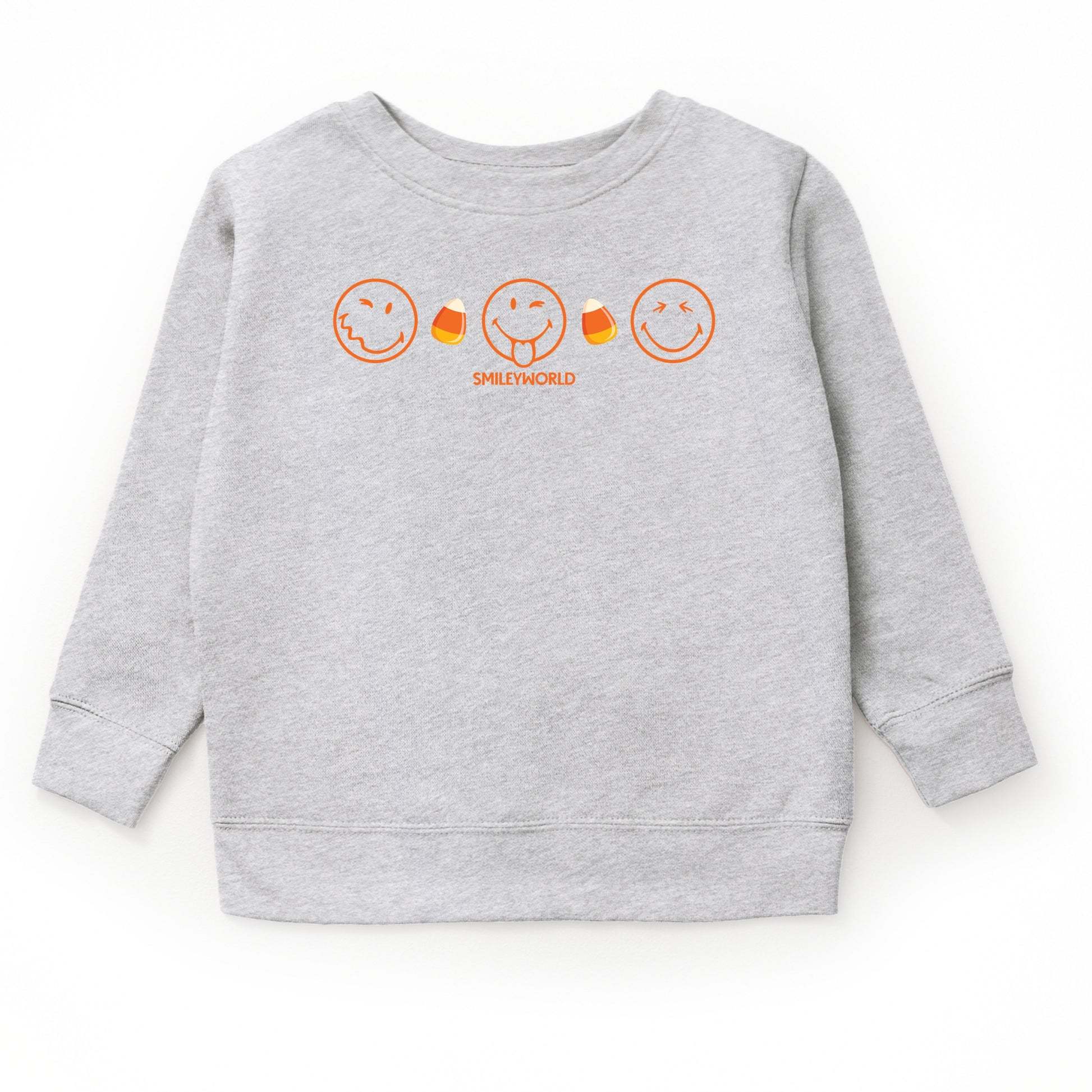 SmileyWorld Candy Corn Outlines - Toddler Graphic Sweatshirt and Youth Graphic Sweatshirt