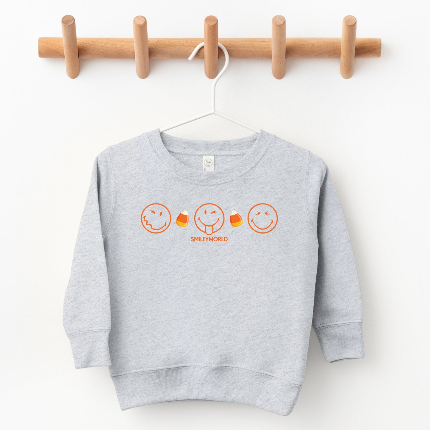 SmileyWorld Candy Corn Outlines - Toddler Graphic Sweatshirt and Youth Graphic Sweatshirt