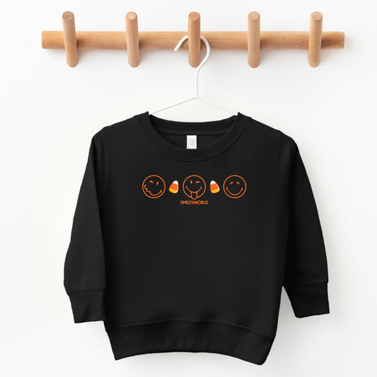 SmileyWorld Candy Corn Outlines - Toddler Graphic Sweatshirt and Youth Graphic Sweatshirt