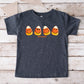SmileyWorld Candy Corn Smiles - Youth Short Sleeve Graphic T-Shirt and Toddler Short Sleeve Graphic T-Shirt