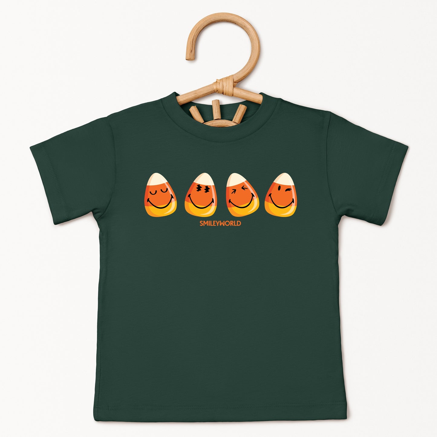 SmileyWorld Candy Corn Smiles - Youth Short Sleeve Graphic T-Shirt and Toddler Short Sleeve Graphic T-Shirt