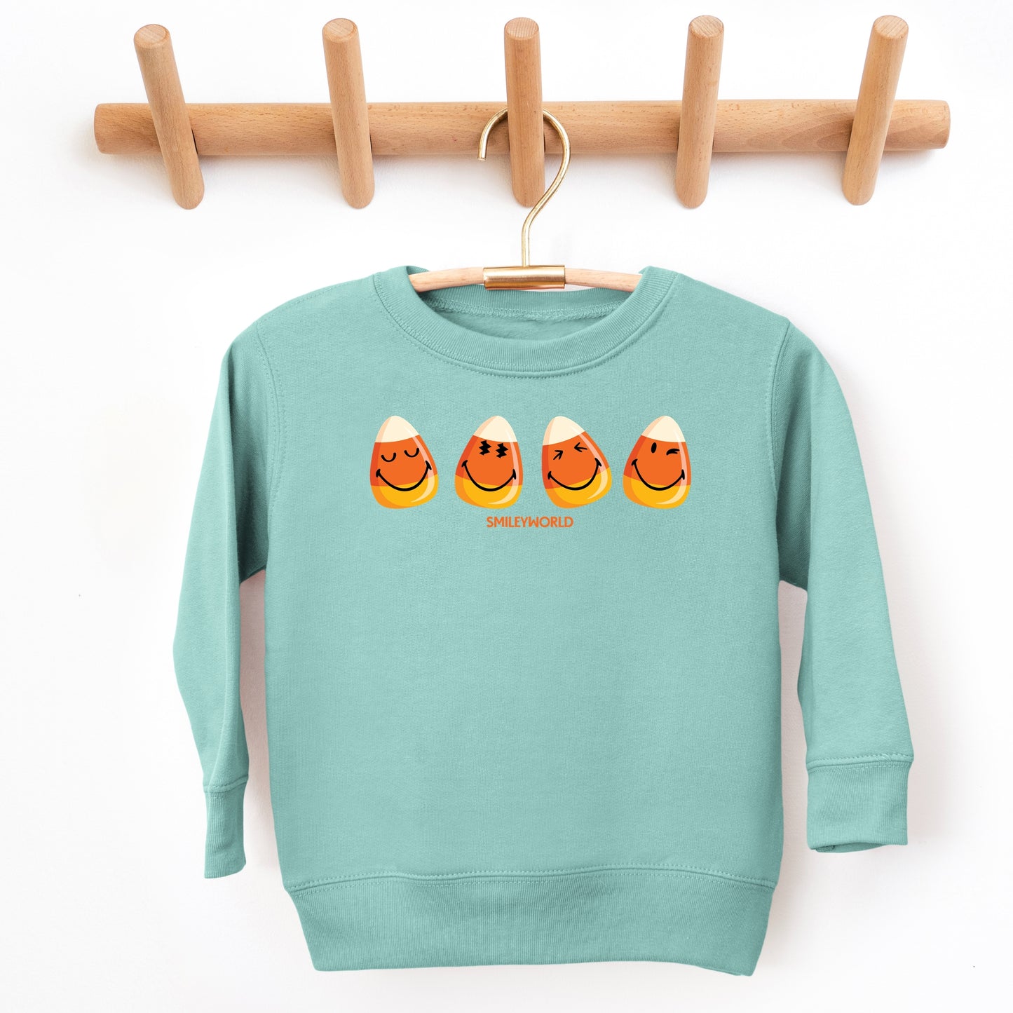SmileyWorld Candy Corn Smiles - Toddler Graphic Sweatshirt and Youth Graphic Sweatshirt