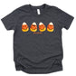 SmileyWorld Candy Corn Smiles - Youth Short Sleeve Graphic T-Shirt and Toddler Short Sleeve Graphic T-Shirt