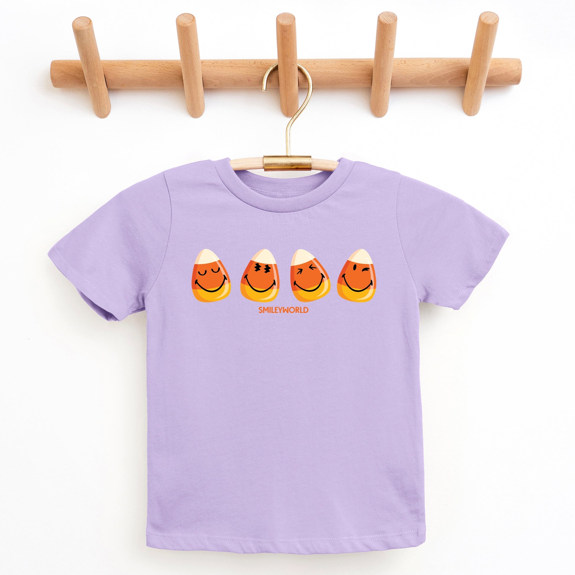 SmileyWorld Candy Corn Smiles - Youth Short Sleeve Graphic T-Shirt and Toddler Short Sleeve Graphic T-Shirt