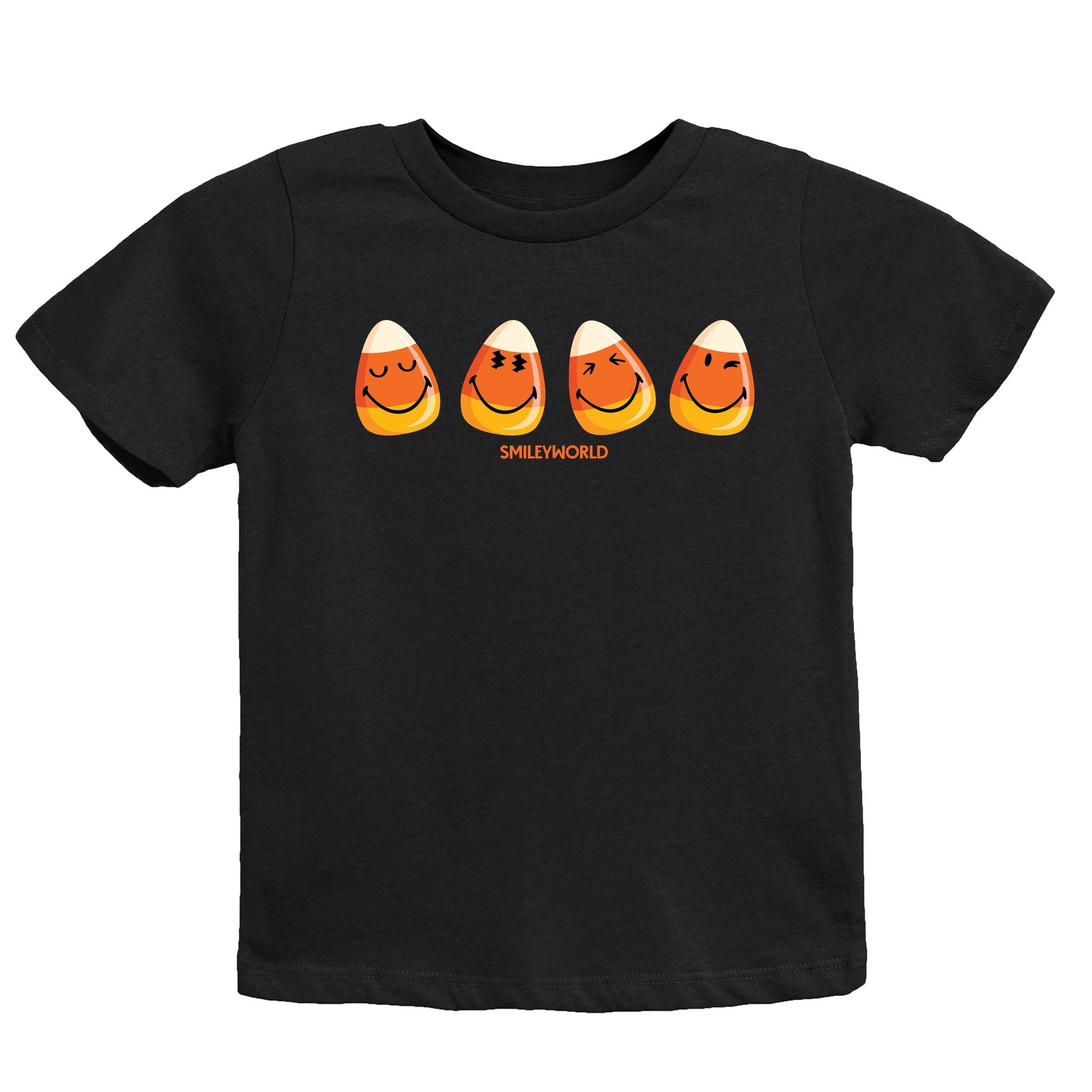 SmileyWorld Candy Corn Smiles - Youth Short Sleeve Graphic T-Shirt and Toddler Short Sleeve Graphic T-Shirt