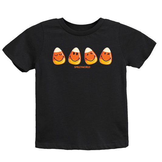SmileyWorld Candy Corn Smiles - Youth Short Sleeve Graphic T-Shirt and Toddler Short Sleeve Graphic T-Shirt