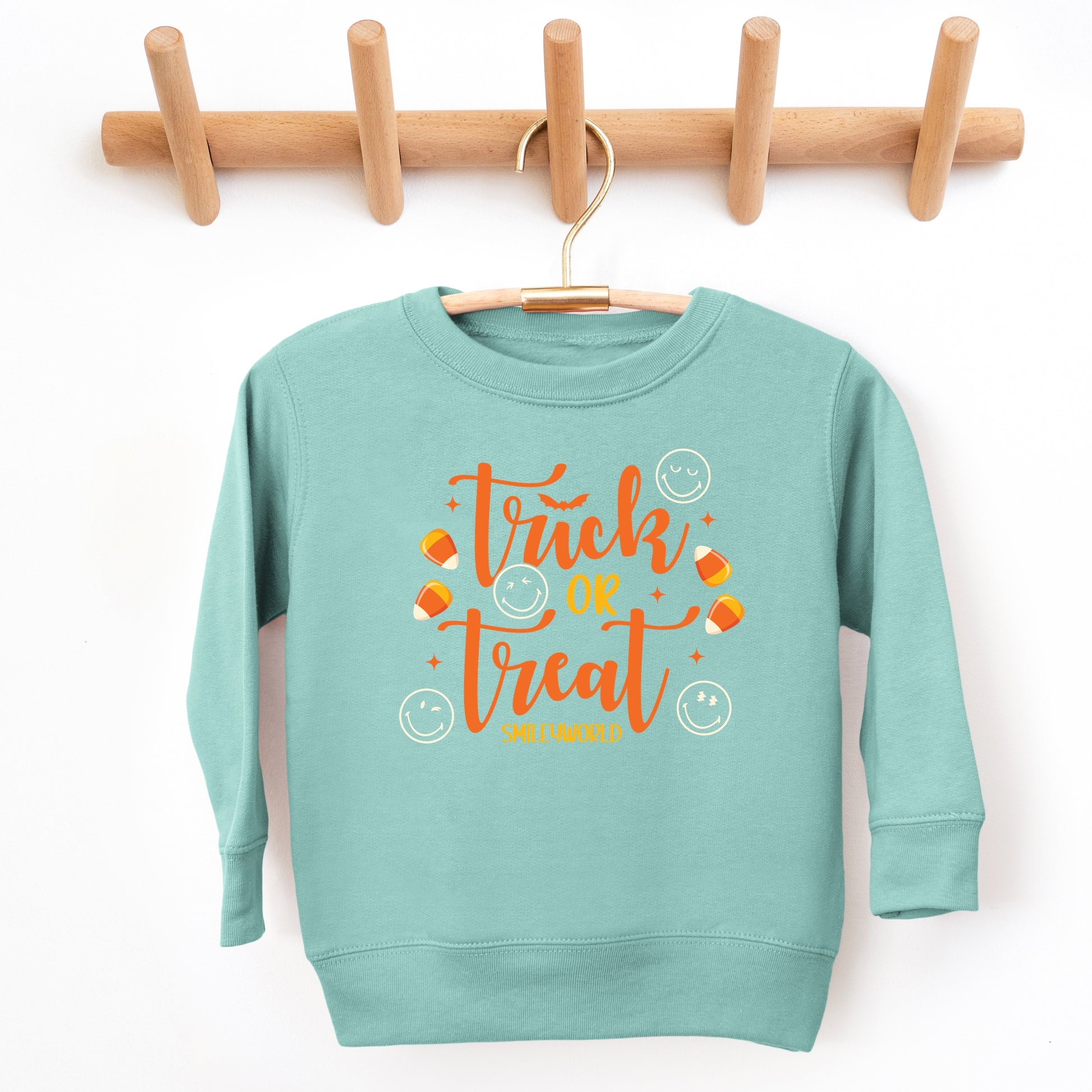 SmileyWorld Trick or Treat Candy - Toddler Graphic Sweatshirt and Youth Graphic Sweatshirt