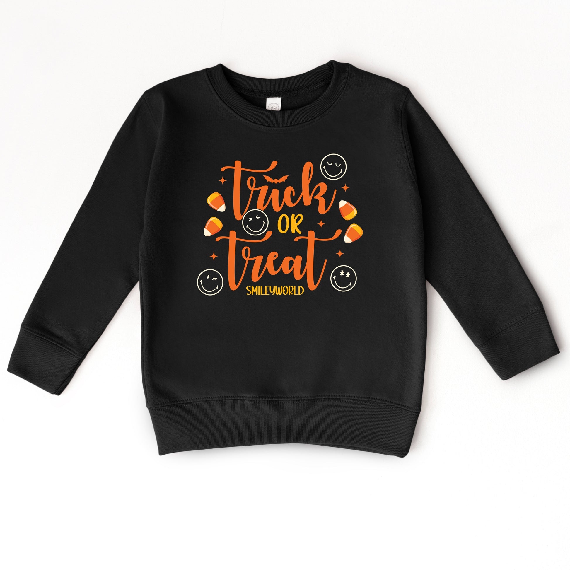 SmileyWorld Trick or Treat Candy - Toddler Graphic Sweatshirt and Youth Graphic Sweatshirt