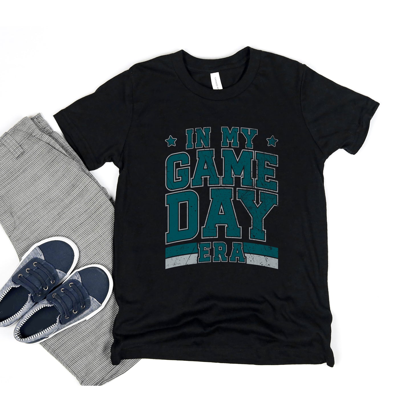 In My Game Day Era - Green | Toddler Graphic Short Sleeve Tee