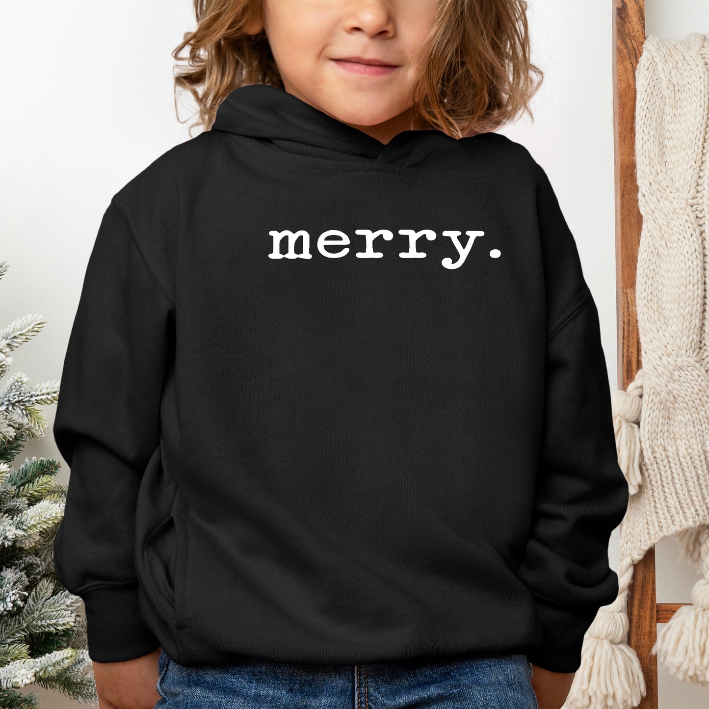 Merry Puff Print | Toddler Graphic Hoodie