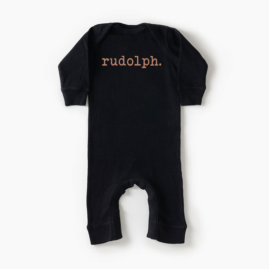 Rudolph Puff Print | Baby Graphic Romper