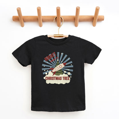 Rocket Around The Christmas Tree | Youth Graphic Short Sleeve Tee