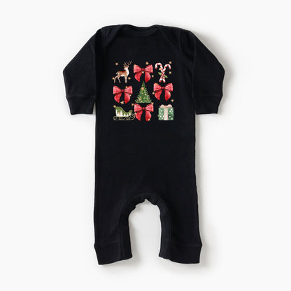 Coquette Christmas Collage | Baby Graphic Romper