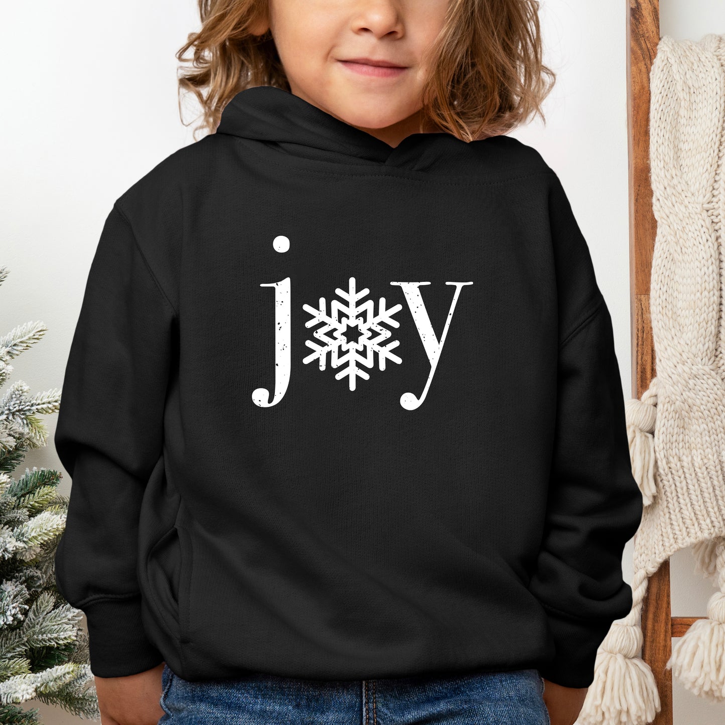 Joy Snowflake | Toddler Graphic Hoodie