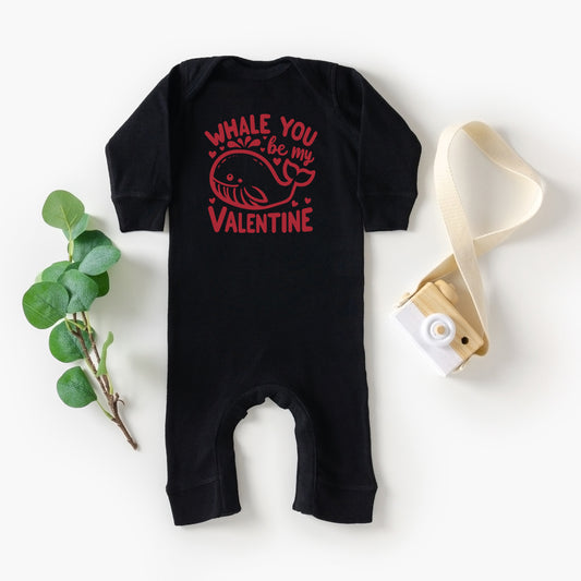 Valentines Whale | Baby Graphic Romper