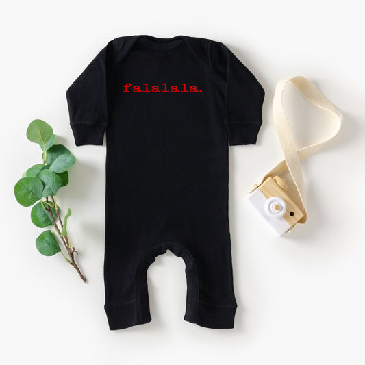 Falalala Puff Print | Baby Graphic Romper