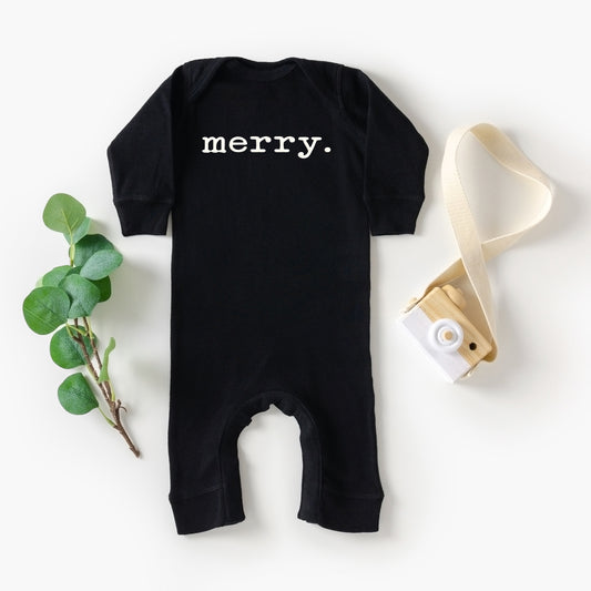 Merry Puff Print | Baby Graphic Romper