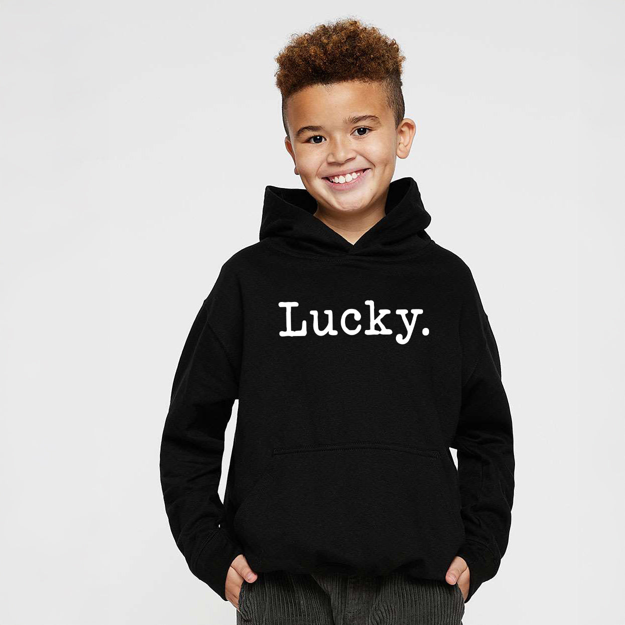 Lucky Typewriter | Youth Graphic Hoodie