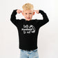 Talk Football To Me Ball | Toddler Graphic Long Sleeve Tee