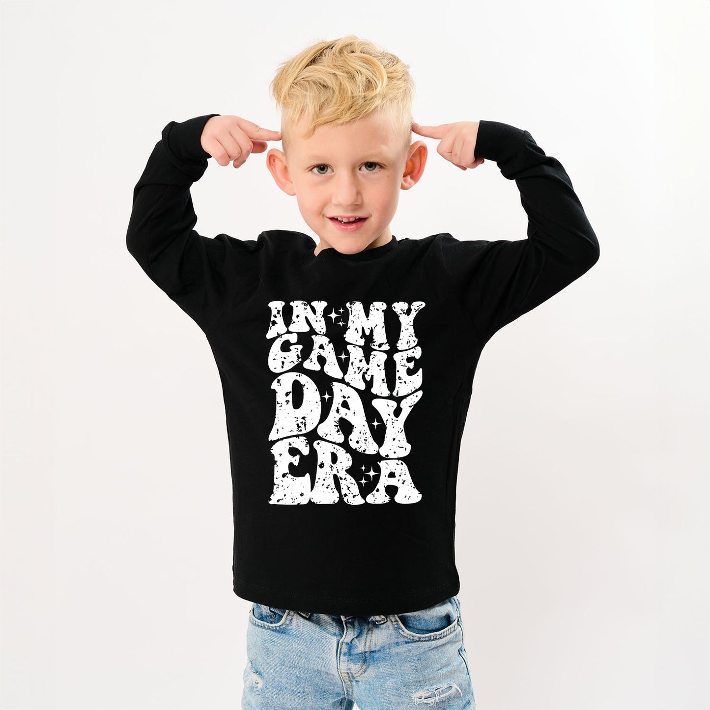 In My Game Day Era | Youth Graphic Long Sleeve Tee