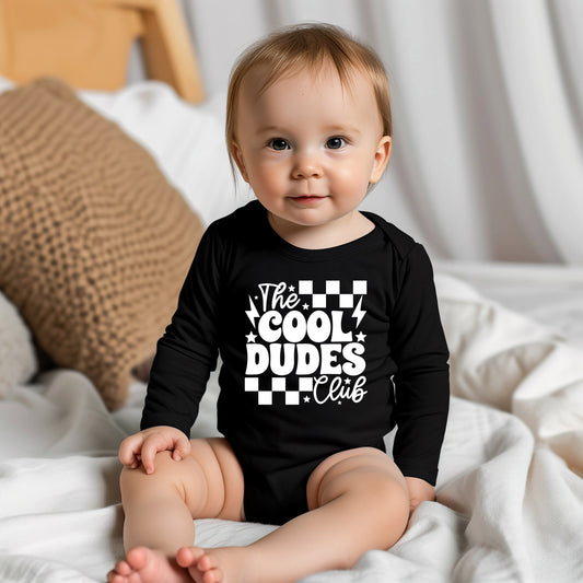 Cool Dudes Club | Baby Graphic Long Sleeve Onesie