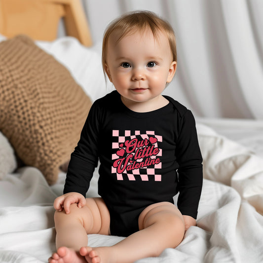 Our Little Valentine | Baby Graphic Long Sleeve Onesie