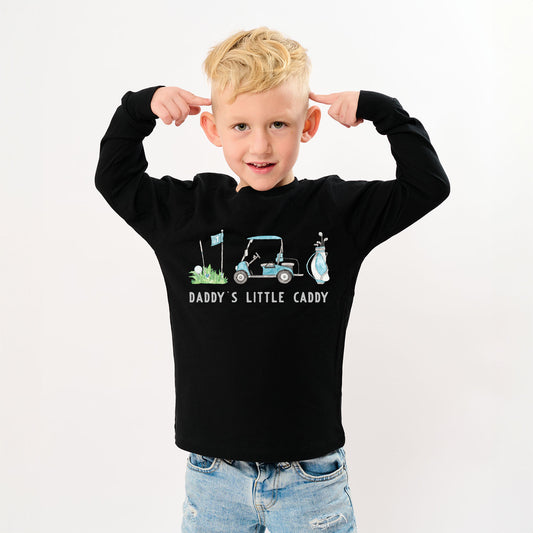 Daddy's Little Caddy | Toddler Graphic Long Sleeve Tee
