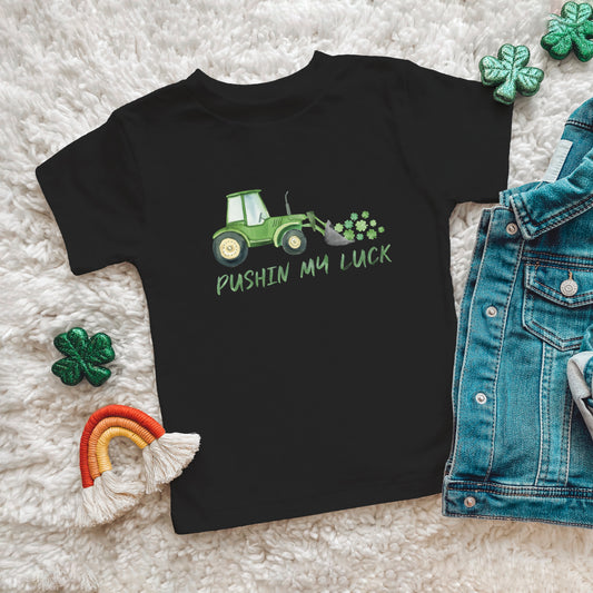 Pushin My Luck | Toddler Graphic Short Sleeve Tee