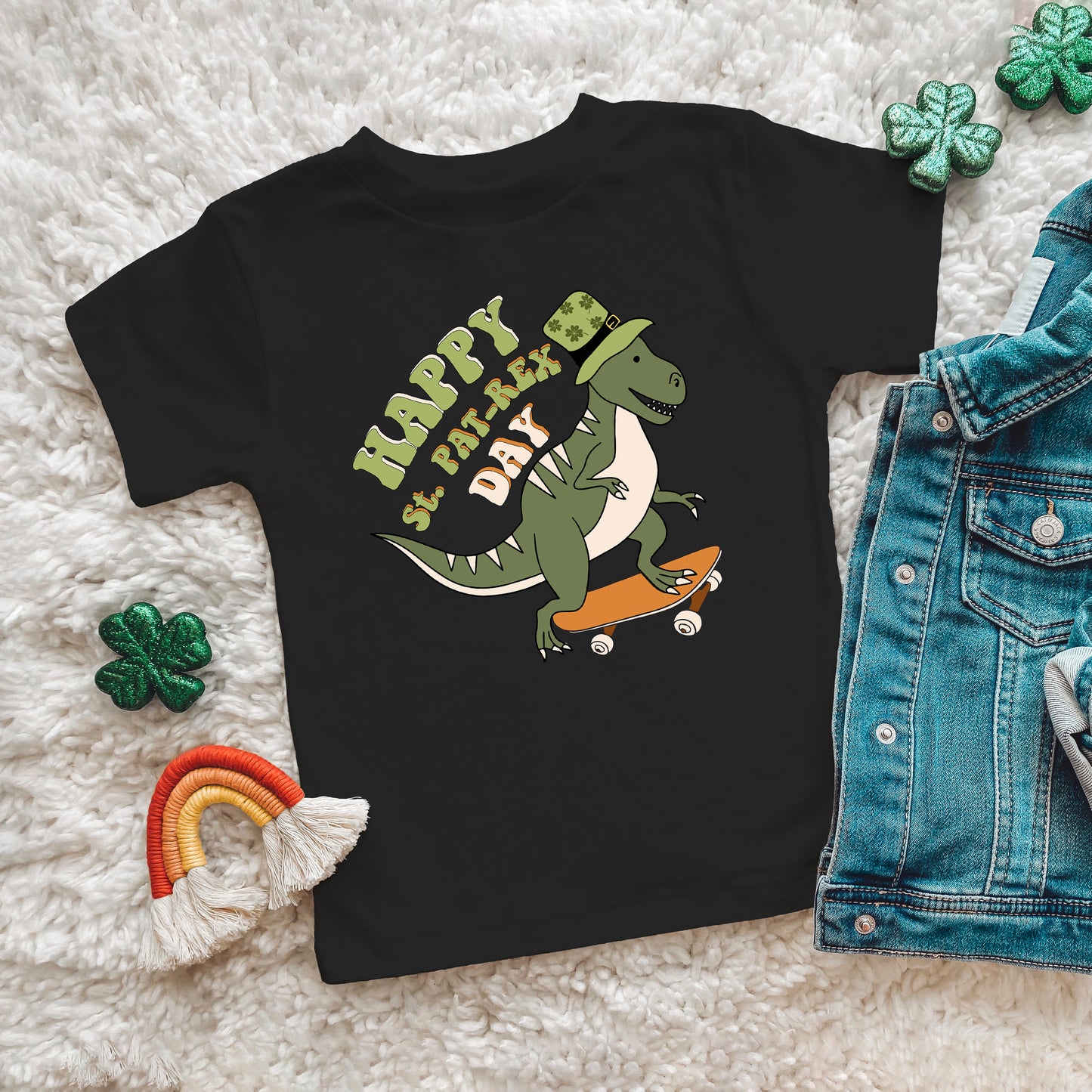 Happy St. Pat-Rex Day | Youth Short Sleeve Crew Neck
