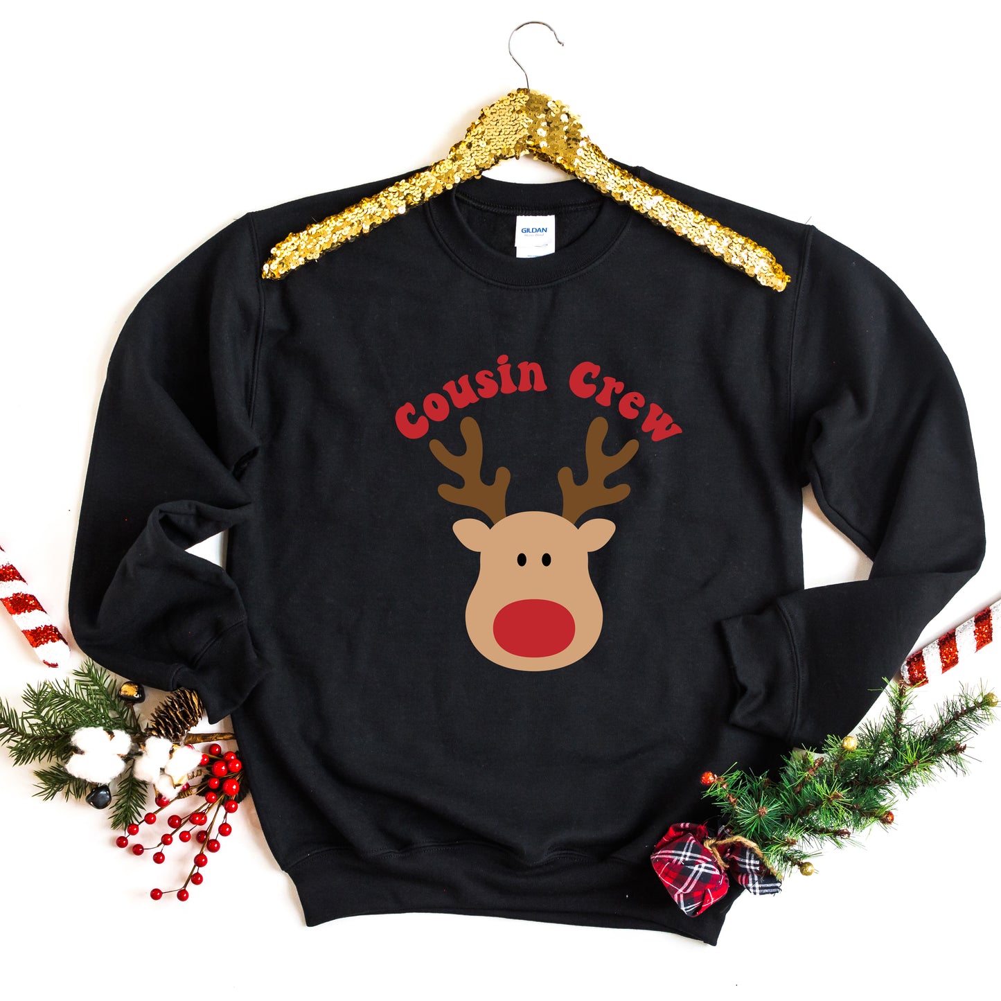 Cousin Crew Reindeer | Youth Graphic Sweatshirt