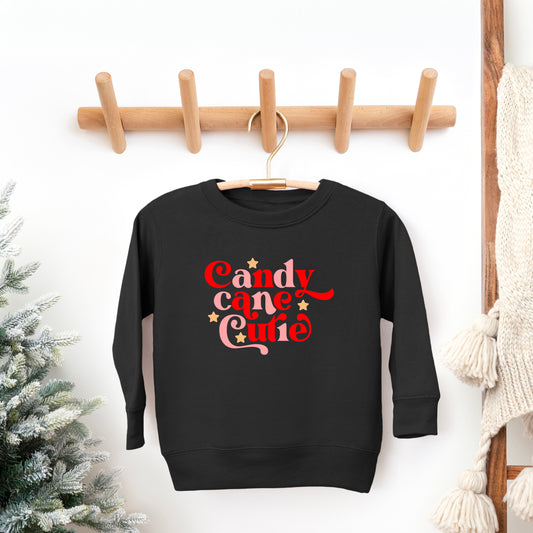 Candy Cane Cutie Stars | Toddler Graphic Sweatshirt