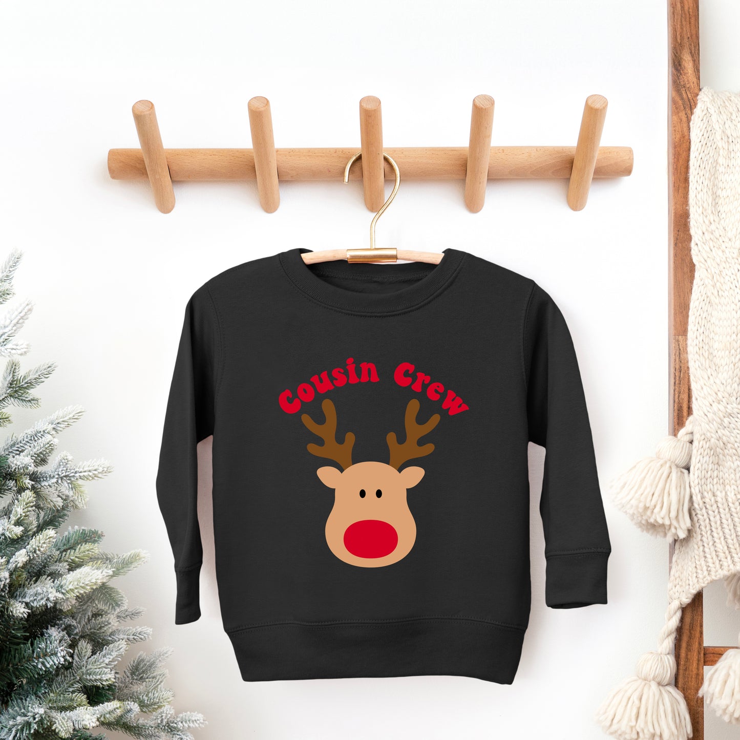 Cousin Crew Reindeer | Toddler Graphic Sweatshirt